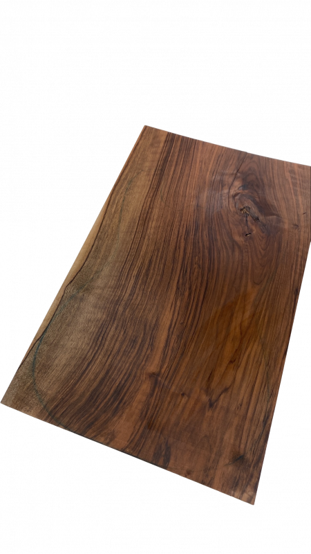 Top Walnut Europ. plain A, 1-pc., 8 mm
